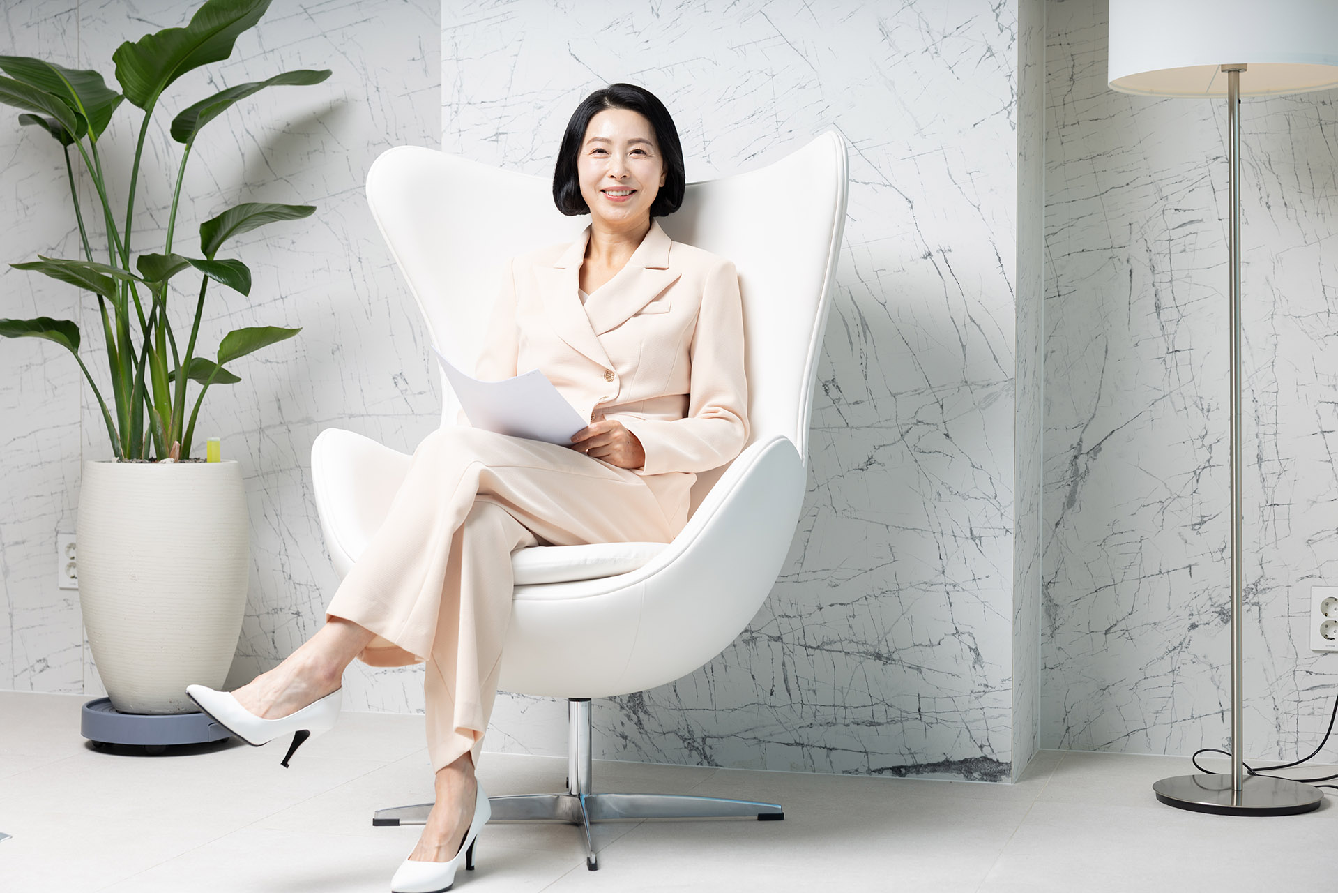더 챔버 인물 촬영 결과 예시